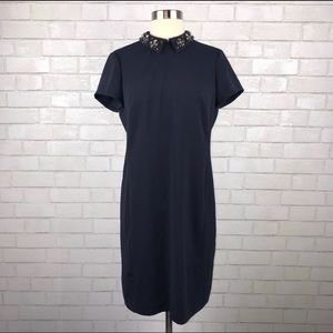 Anne Taylor petite jewel collar dress
